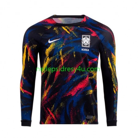 Fotbalový Dres Jižní Korea Venkovní Mistrovství světa 2022 Dlouhý Rukáv